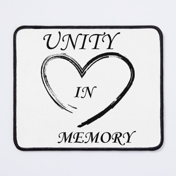 Item preview, Unity In Memory Memorial Day Heart Remembrance Tribute Design designed and sold by CyfroweMysli.