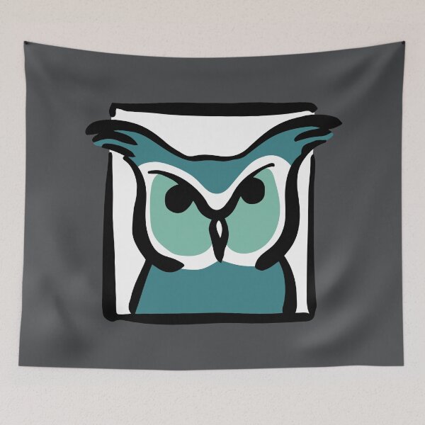 Item preview, Single Blue Owl in Window designed and sold by ATGFC.