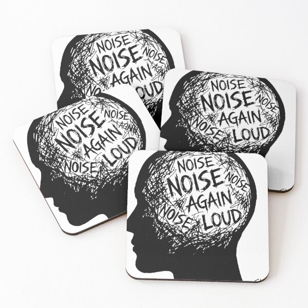 Item preview, Mental Noise - Aesthetic Human Silhouette Typography designed and sold by  ELG-Design.