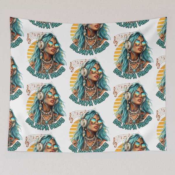 Item preview, Boho Sunset Music Girl Summer Vibes designed and sold by Szpaku desart .