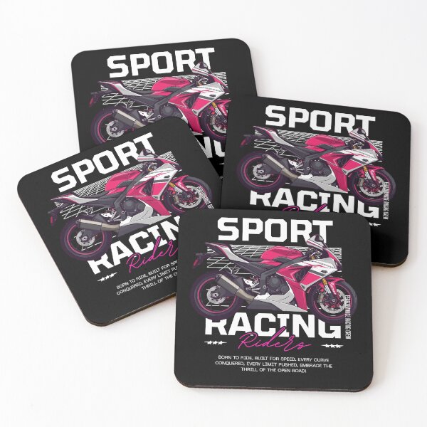 Item preview, Pink Sport Racing Motorcycle Art designed and sold by TorqueTheoryLab.