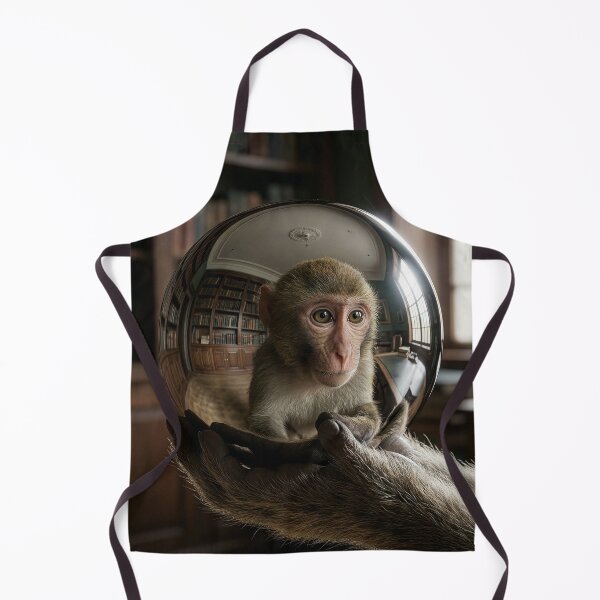 Item preview, Macaque Monkey With Mirror Ball designed and sold by Tridentulus.