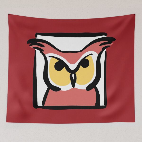 Item preview, Single Red Owl in Window designed and sold by ATGFC.