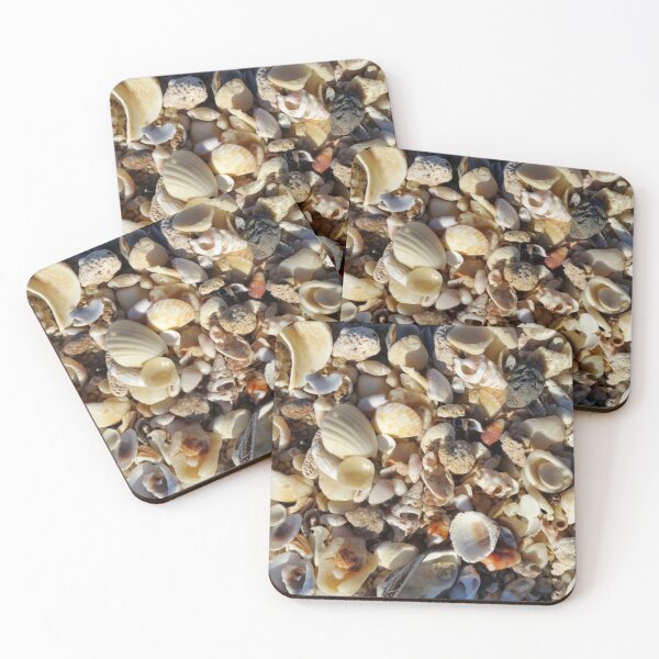 Item preview, Diverse Collection of Seashells on Sandy Beach designed and sold by Salt Sea and Stone.