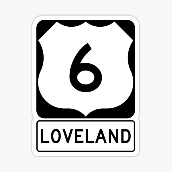 US 6 - Loveland Pass Colorado Sticker