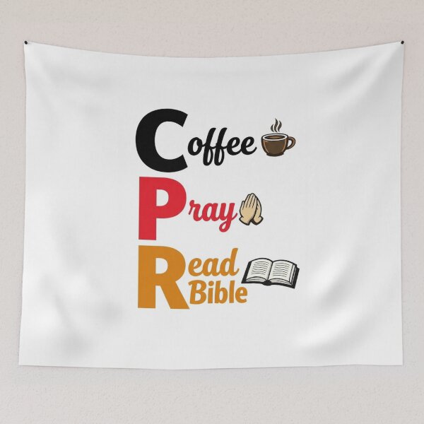 Item preview, CPR - Daily Spiritual Routine for Survival - Muticolor Text designed and sold by JW Best Life Ever Designs and More.