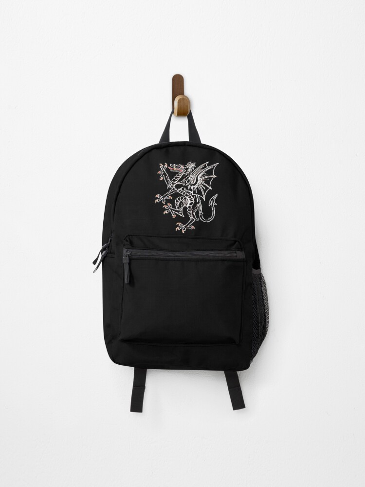 Thumbnail 1 of 3, Backpack, Black on Black Dragon Rampant designed and sold by DavidRMurphy.