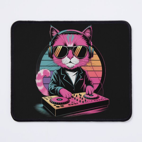 Item preview, Vintage disco dj cat designed and sold by andromeda-redd.