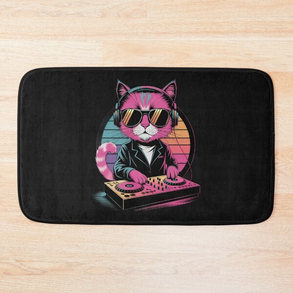 Item preview, Vintage disco dj cat designed and sold by andromeda-redd.