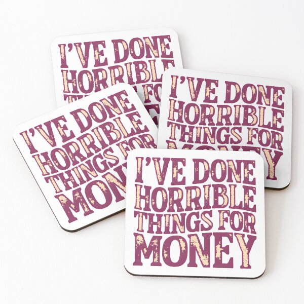 Item preview, I've Done Horrible Things for Money Funny Work Humor Office Shirt Vintage style designed and sold by Milosstudio.