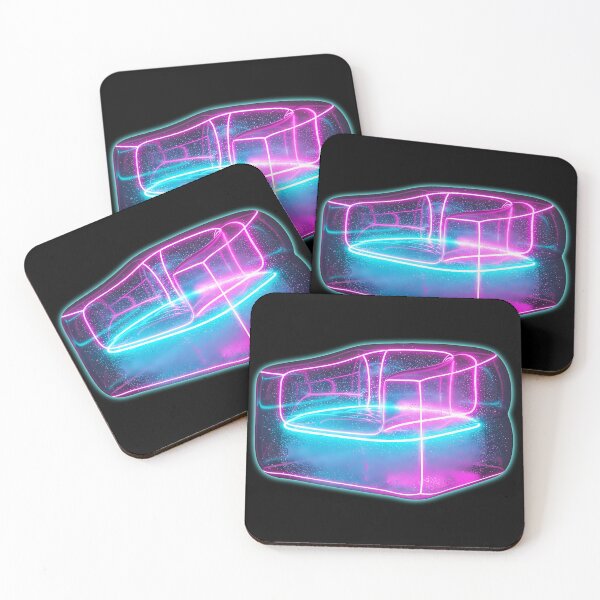 Item preview, Neon Inflatable Chair Transparent Retro Glow designed and sold by powersunlight.