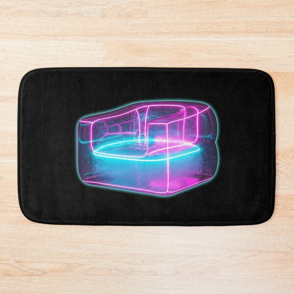 Item preview, Neon Inflatable Chair Transparent Retro Glow designed and sold by powersunlight.