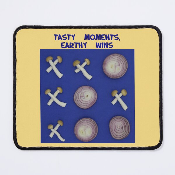 Item preview, Tasty Moments Earthy Wins Tic Tac Toe Mushroom Onion Art designed and sold by JurateArt-DK.