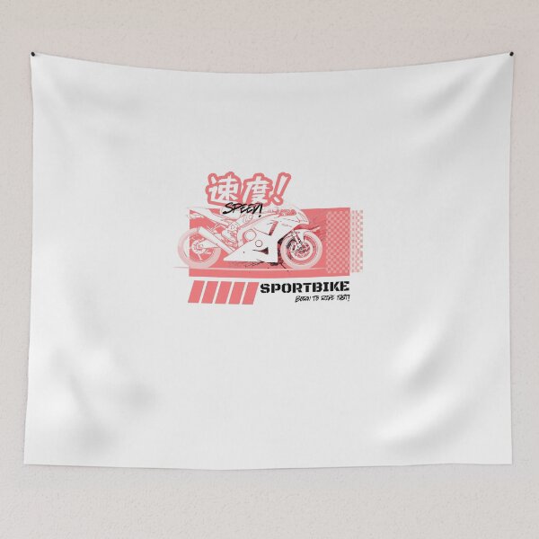 Item preview, Japanese Pink Sportbike Graphic designed and sold by TorqueTheoryLab.