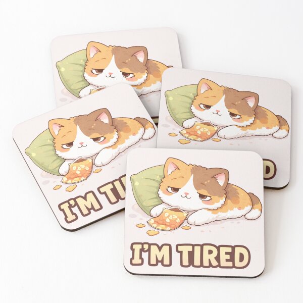 Item preview, Mochi Cozy Cat – I’m Tired designed and sold by Mochi Studio.