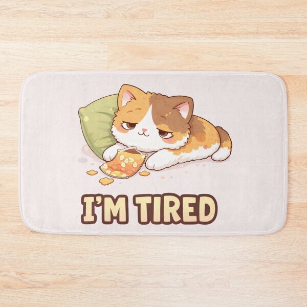 Item preview, Mochi Cozy Cat – I’m Tired designed and sold by Mochi Studio.