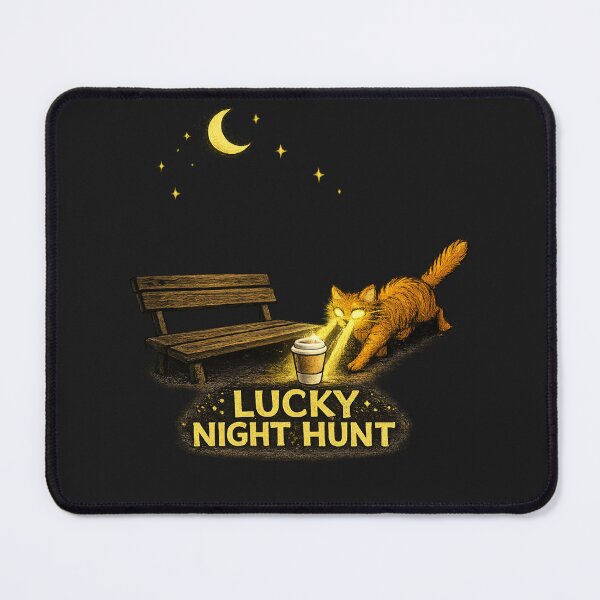 Item preview, Lucky Night Hunt Cat designed and sold by IrynaLineArt.