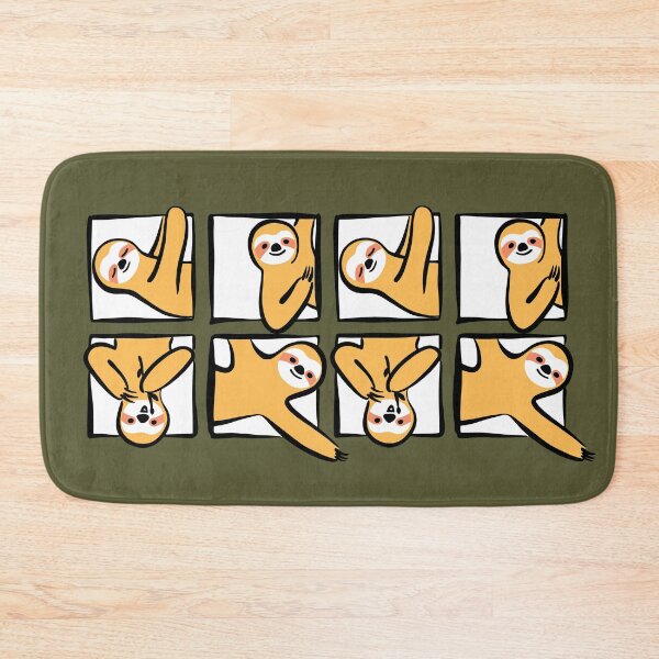 Item preview, Orange Sloths in Windows designed and sold by ATGFC.