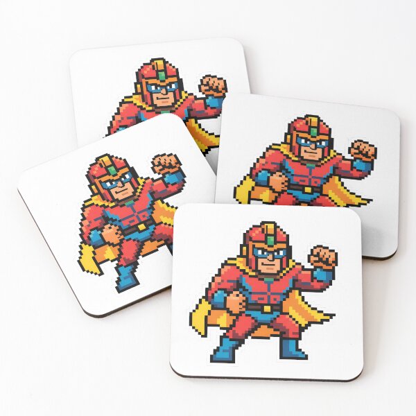 Item preview, Retro Pixel Power Arcade Hero designed and sold by Brasuca's Art.