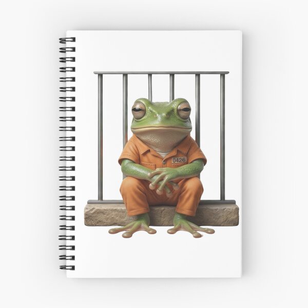 Item preview, Free Him - Funny Prison Frog Inmate Meme designed and sold by Arts Paradise.