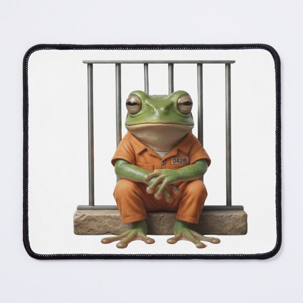 Item preview, Free Him - Funny Prison Frog Inmate Meme designed and sold by Arts Paradise.