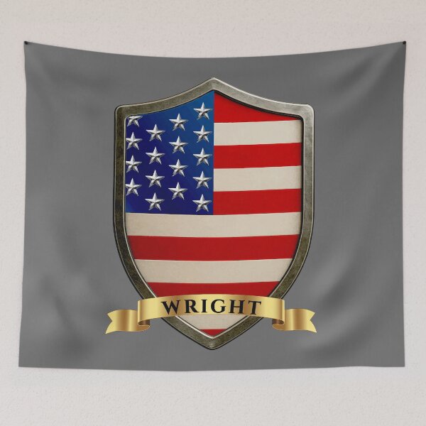 Item preview, Wright USA Heraldic Name Shield designed and sold by Highlandkings.