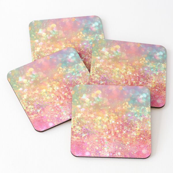 Item preview, Colorful Rainbow Faux Glitter Sparkle Bokeh Pastel Aesthetic designed and sold by Nyx Creates.