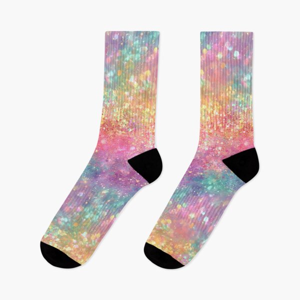 Item preview, Colorful Rainbow Faux Glitter Sparkle Bokeh Pastel Aesthetic designed and sold by Nyx Creates.