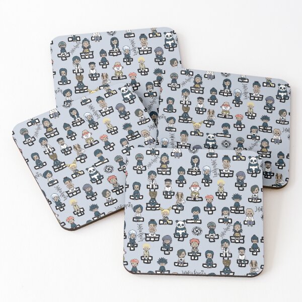 Item preview, All of Jujutsu Kaisen High on light gray designed and sold by LorlovesDesign.