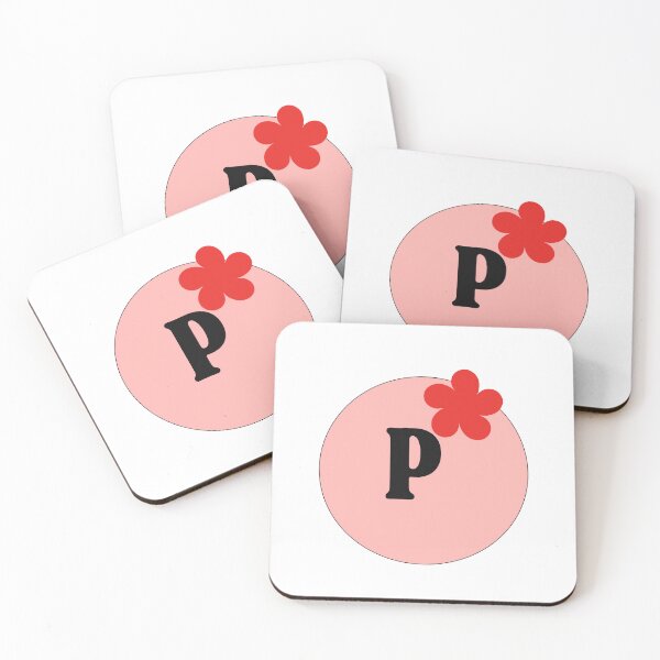 Item preview, inimalist Serif Letter P Icon with Floral Accent designed and sold by Creatby7030.