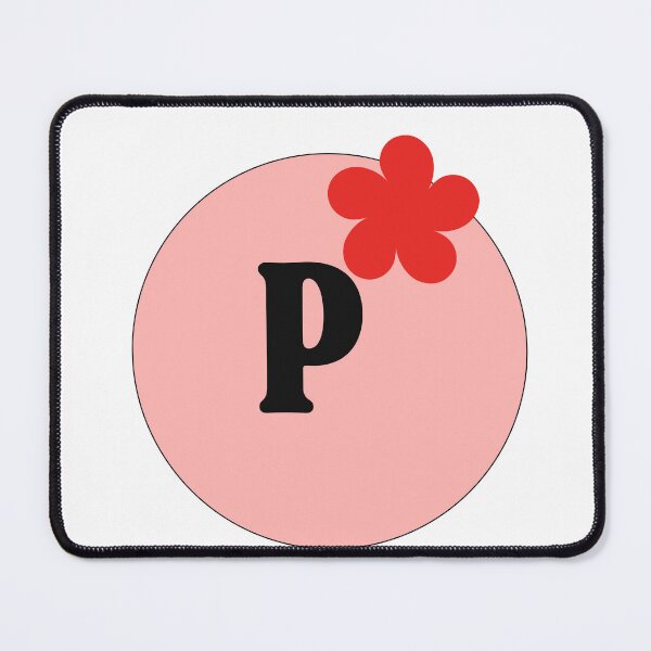 Item preview, inimalist Serif Letter P Icon with Floral Accent designed and sold by Creatby7030.