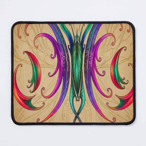 Item preview, Mystical Butterfly Wing Pattern - Vibrant Abstract Ornament designed and sold by Sanatsalstile.
