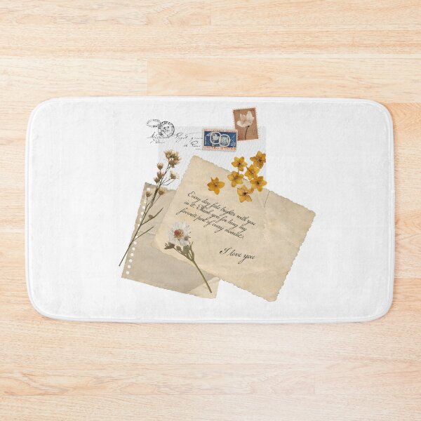 Item preview, ​Vintage Scrapbook Collage with Handwritten Love Note and Dried Flowers designed and sold by Creatby7030.