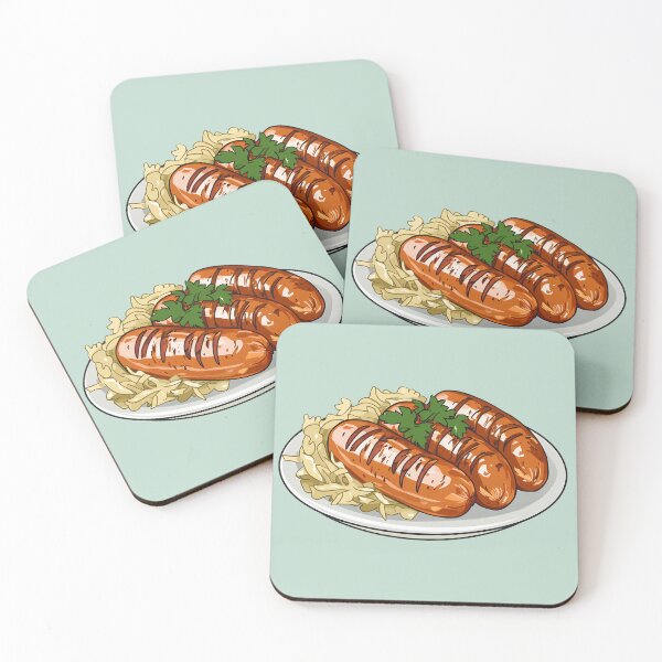 Item preview, Grilled sausage with sauerkraut designed and sold by sakurashorty.