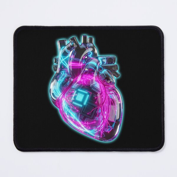 Item preview, Cybernetic Heart Neon Circuit Anatomy designed and sold by powersunlight.