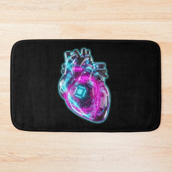 Item preview, Cybernetic Heart Neon Circuit Anatomy designed and sold by powersunlight.