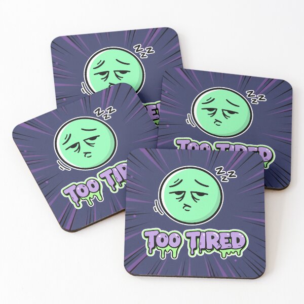 Item preview, Too Tired Sleepy Emoji Pastel Goth Cartoon designed and sold by Taridesign.