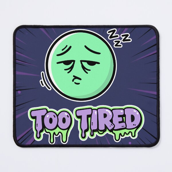 Item preview, Too Tired Sleepy Emoji Pastel Goth Cartoon designed and sold by Taridesign.