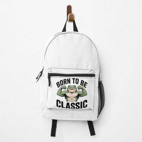 Item preview, Born To Be Classic – Funny Bodybuilder Frog Gym Design designed and sold by DreamLayerStudio.