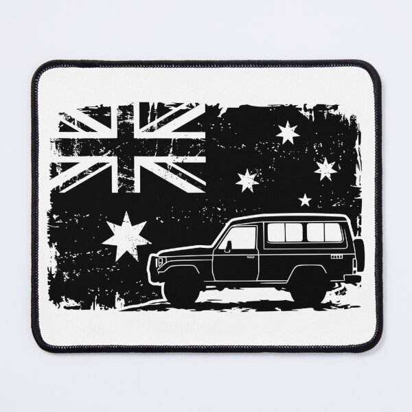 Item preview, Australian Flag Land Cruiser 70 Series Troopy Off-Road 4x4 Graphic - Black designed and sold by Off-Road-Zone.