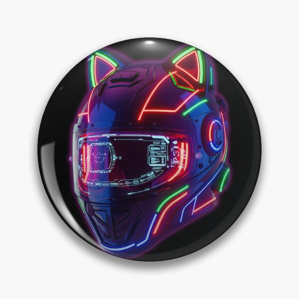 Item preview, Cyber Cat Helmet Neon Interface designed and sold by powersunlight.