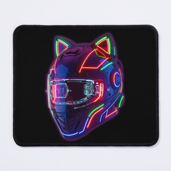 Item preview, Cyber Cat Helmet Neon Interface designed and sold by powersunlight.