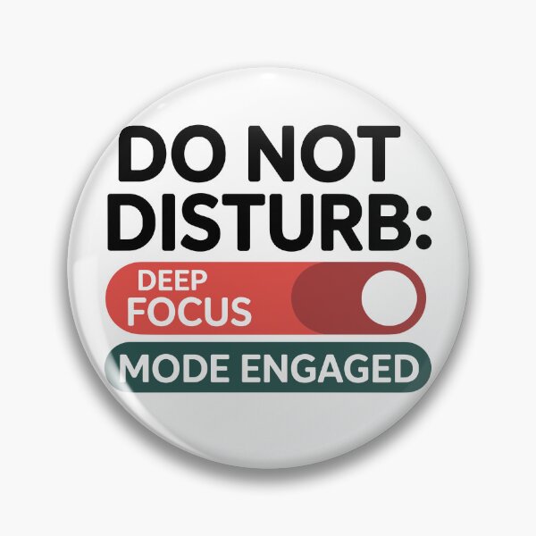 Item preview, Do Not Disturb Deep Focus Mode Engaged designed and sold by theartfulaspie.