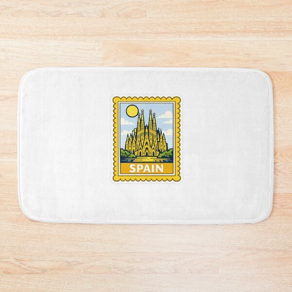 Item preview, Spain Sagrada Familia Travel Stamp Sticker Magnet designed and sold by CLOUTKULT.
