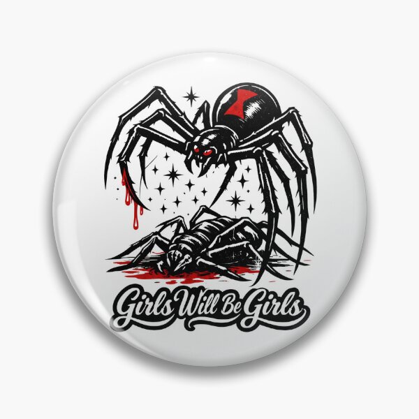 Item preview, Dark Gothic Spider Girls Will Be Girls Creepy Horror designed and sold by will freed18.
