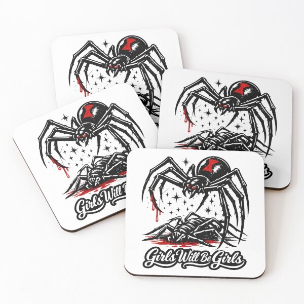 Item preview, Dark Gothic Spider Girls Will Be Girls Creepy Horror designed and sold by will freed18.