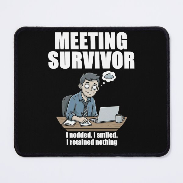 Item preview, Meeting Survivor Funny Office Worker T-Shirt designed and sold by MemeLaundry.