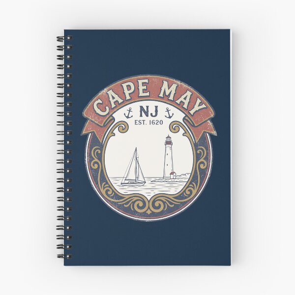 Item preview, Cape May NJ Vintage Beach Coastal Lighthouse Retro New Jersey Shore  designed and sold by Milasneeze.