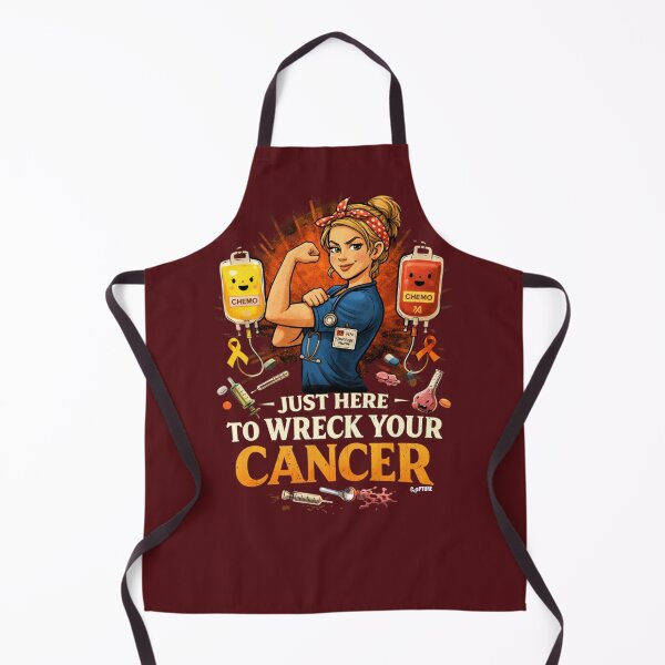 Item preview, Just Here To Wreck Your Cancer designed and sold by Capturetees.