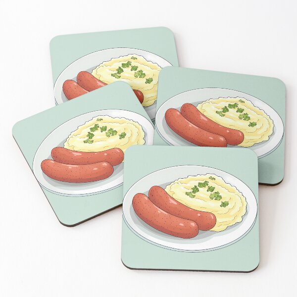Artikelvorschau, Wurst und Kartoffelpüree entworfen und verkauft von sakurashorty.